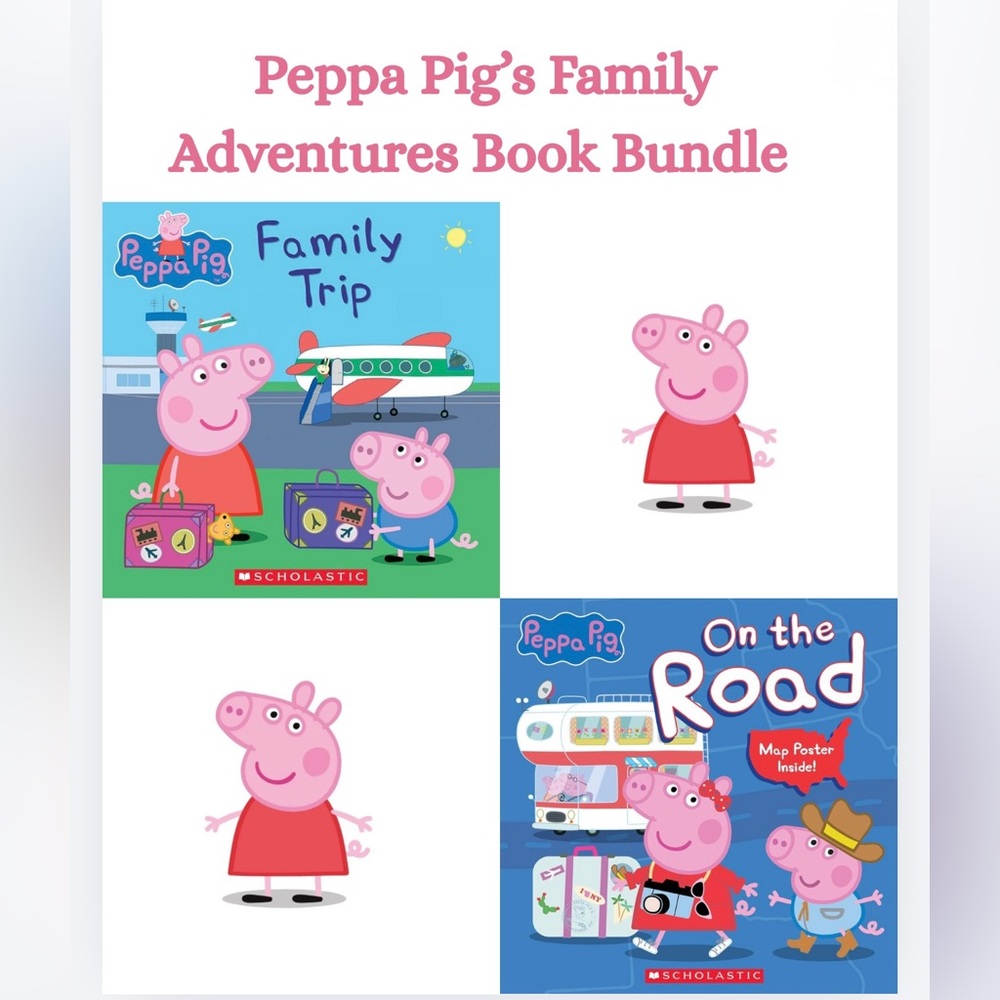 Peppa Pig’s Family Adventure Book Bundle – 2 Paperback Books